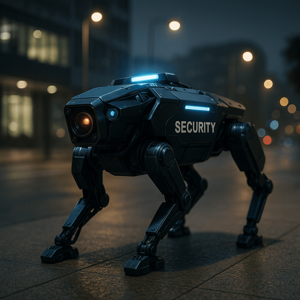 007이 탐낼 4족보행 로봇: 24시간 빈틈없는 AI 보안, 이제 '미래 국룰' 입니다.