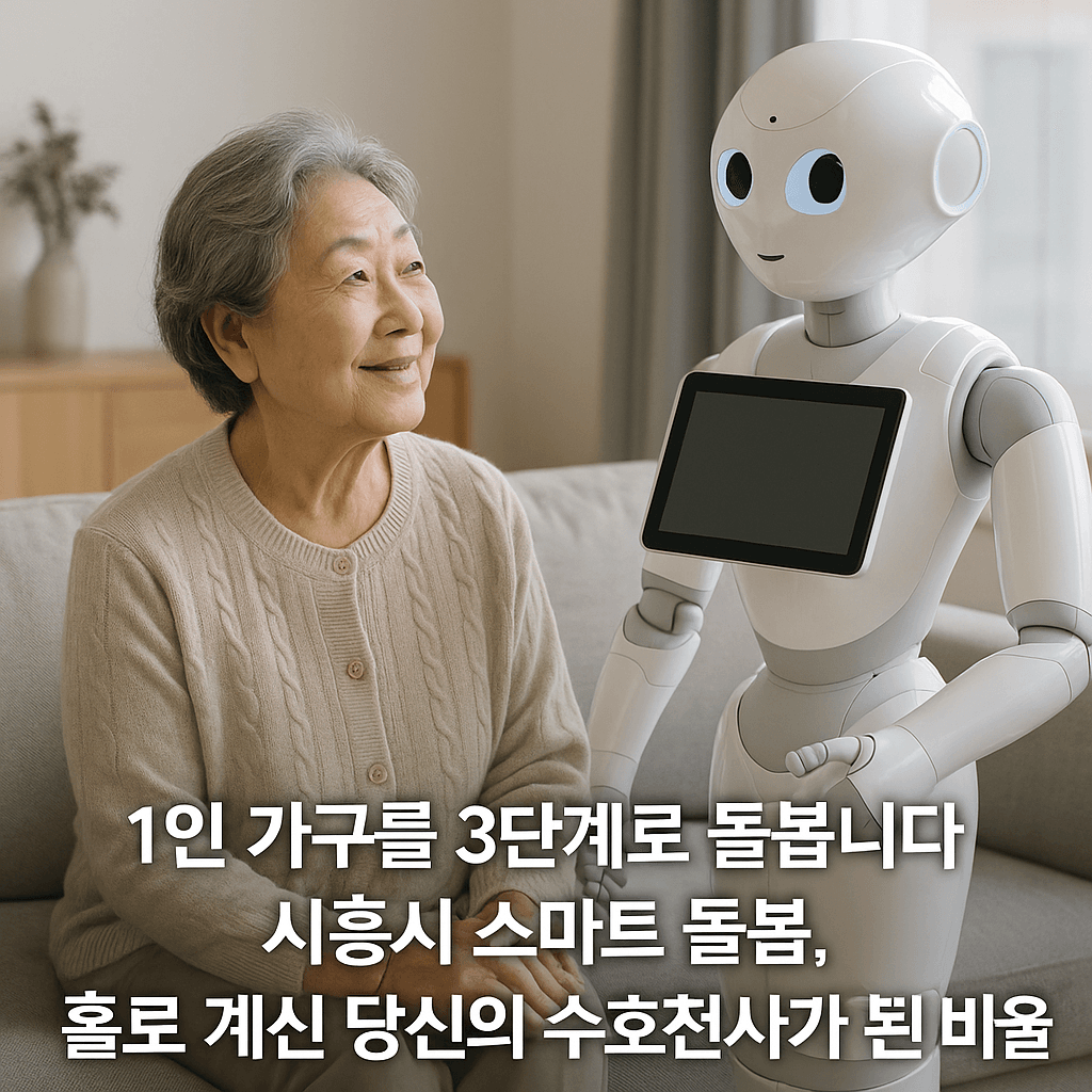 AI, 1인 가구를 3단계로 돌봅니다? 시흥시 스마트 돌봄, 홀로 계신 당신의 수호천사가 된 비결은!