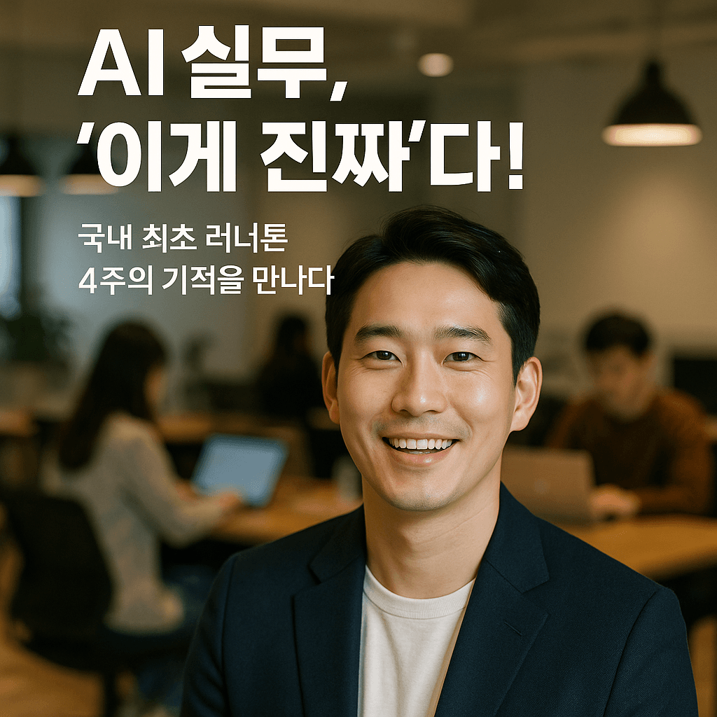 AI 실무, '이게 진짜'다! 국내 최초 러너톤 4주의 기적을 만나다