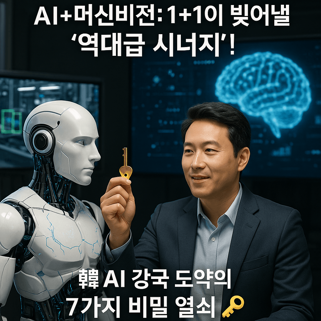 AI+머신비전: 1+1이 빚어낼 '역대급 시너지'! 韓 AI 강국 도약의 7가지 비밀 열쇠 🔑
