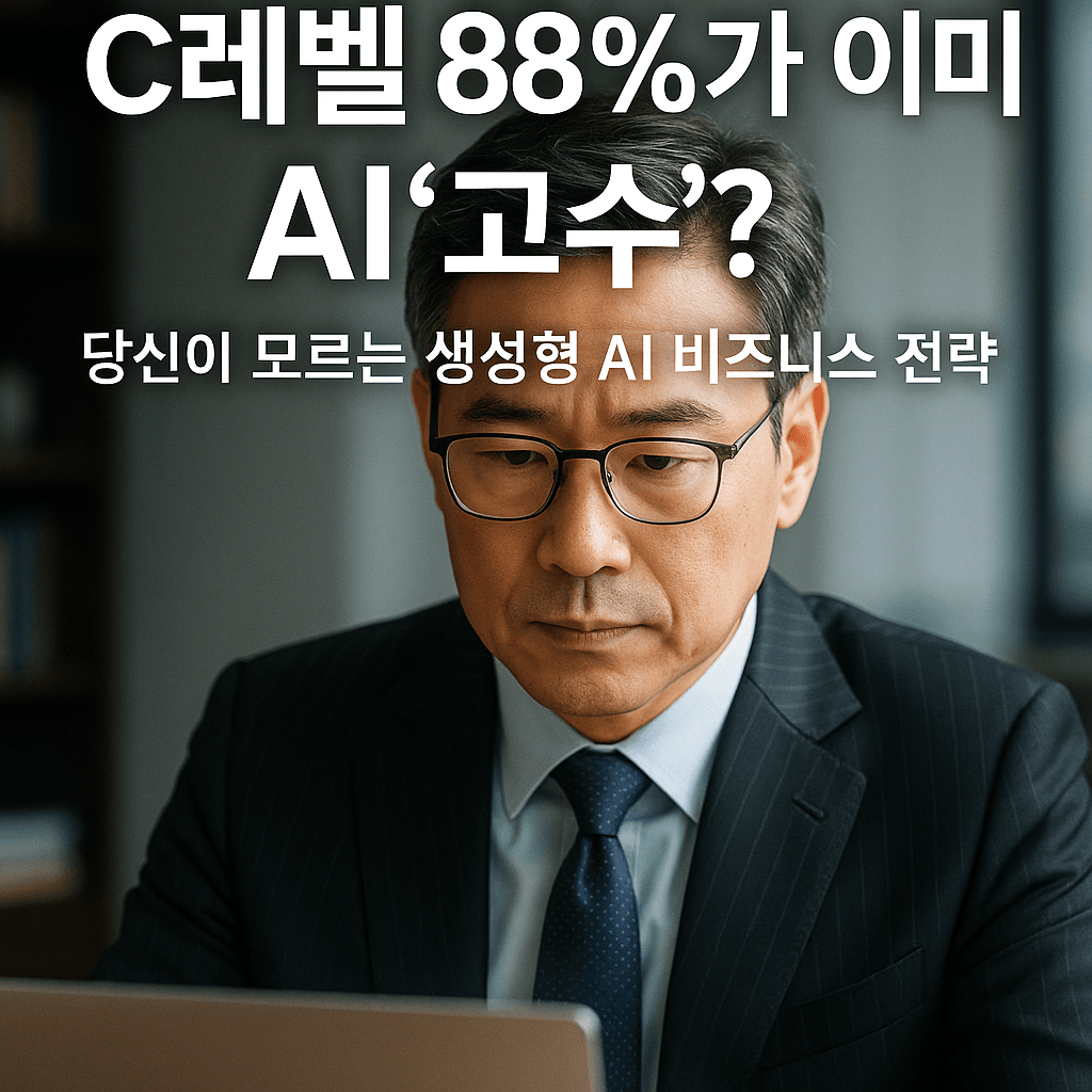 C레벨 88%가 이미 AI '고수'? 당신이 모르는 생성형 AI 비즈니스 전략 (ft. 윤리 37%의 반전)