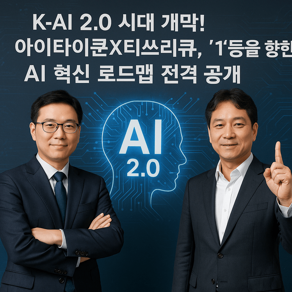 K-AI 2.0 시대 개막! 아이타이쿤X티쓰리큐, '1'등을 향한 AI 혁신 로드맵 전격 공개