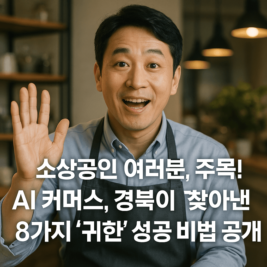 소상공인 여러분, 주목! AI 커머스, 경북이 찾아낸 8가지 '귀한' 성공 비법 공개!