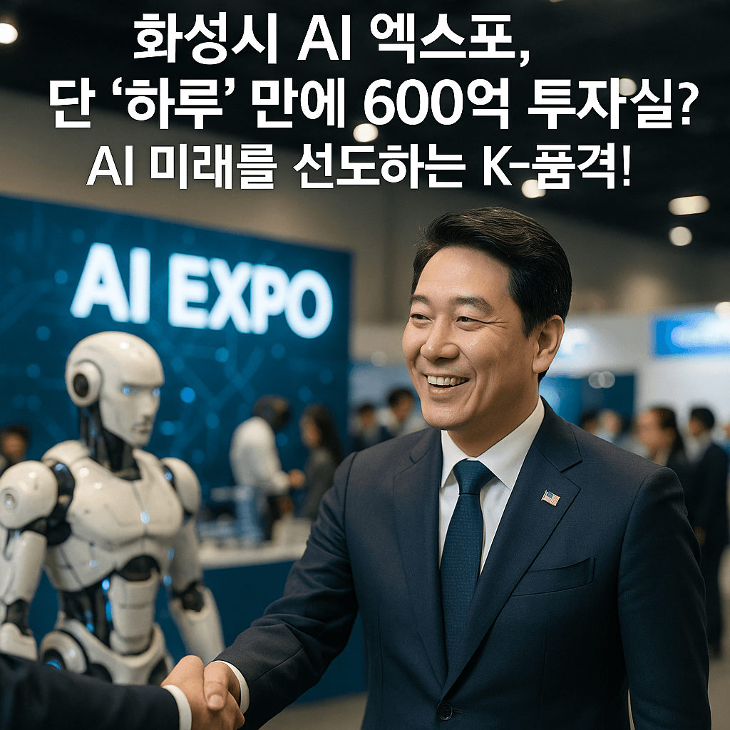 화성시 AI 엑스포, 단 '하루' 만에 600억 투자 실화? AI 미래를 선도하는 K-품격!