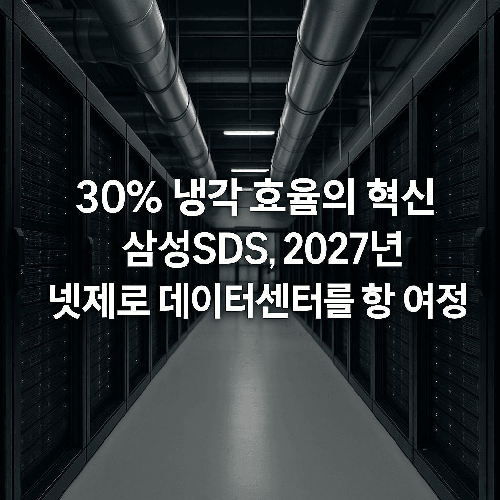 30% 냉각 효율의 혁신: 삼성SDS, 2027년 넷제로 데이터센터를 향한 여정
