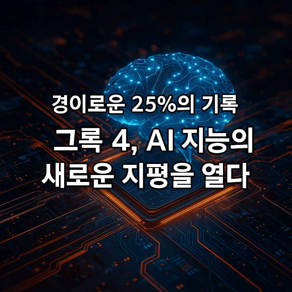 경이로운 25%의 기록: 그록4, AI 지능의 새로운 지평을 열다