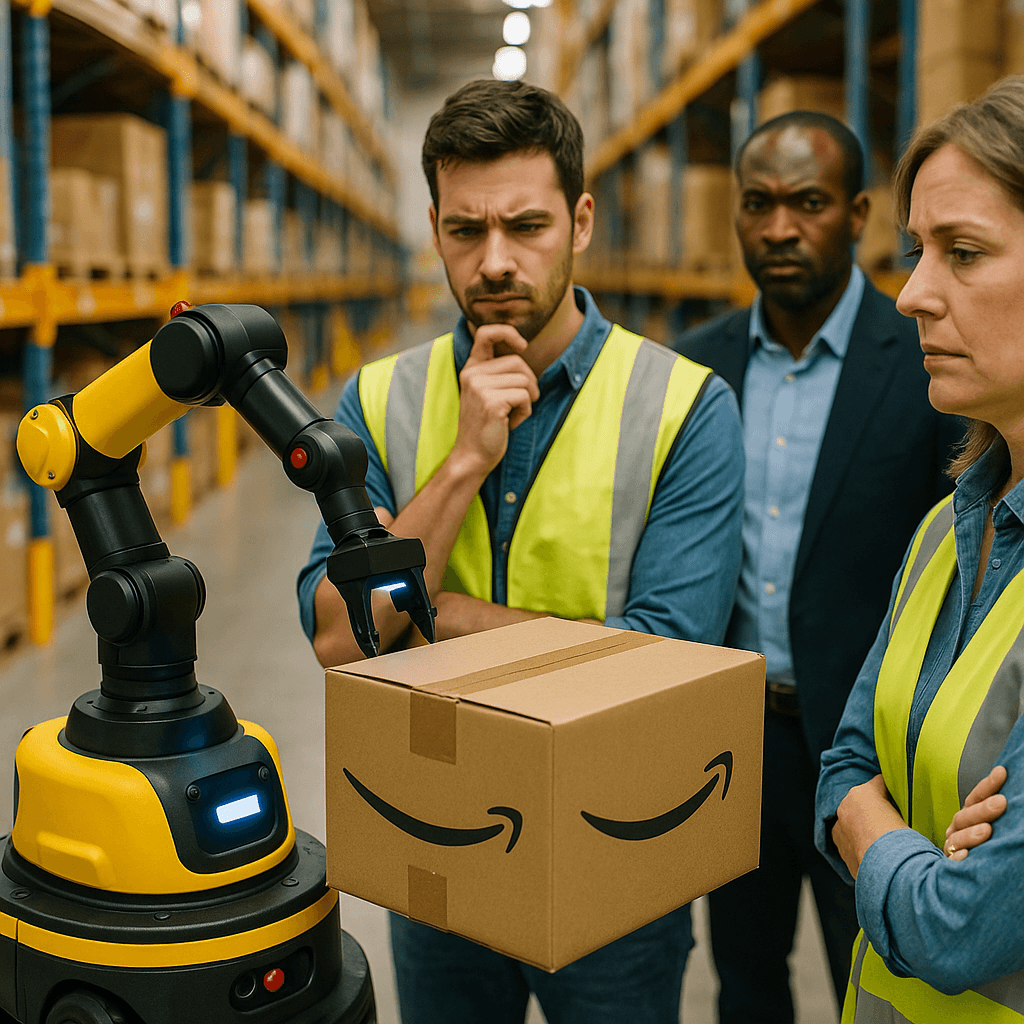 아마존 AI 물류 자동화를 바라보는 3가지 시선: 로봇은 인간의 일자리를 대체할까?