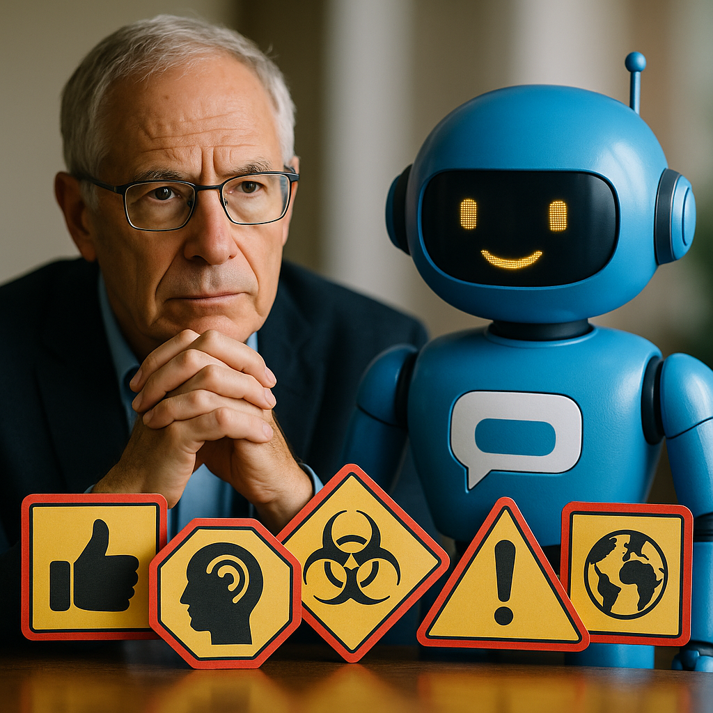 요수아 벤지오의 5가지 AI 챗봇 위험 경고: '아첨'이 숨긴 인류의 인공지능 미래 안전 문제