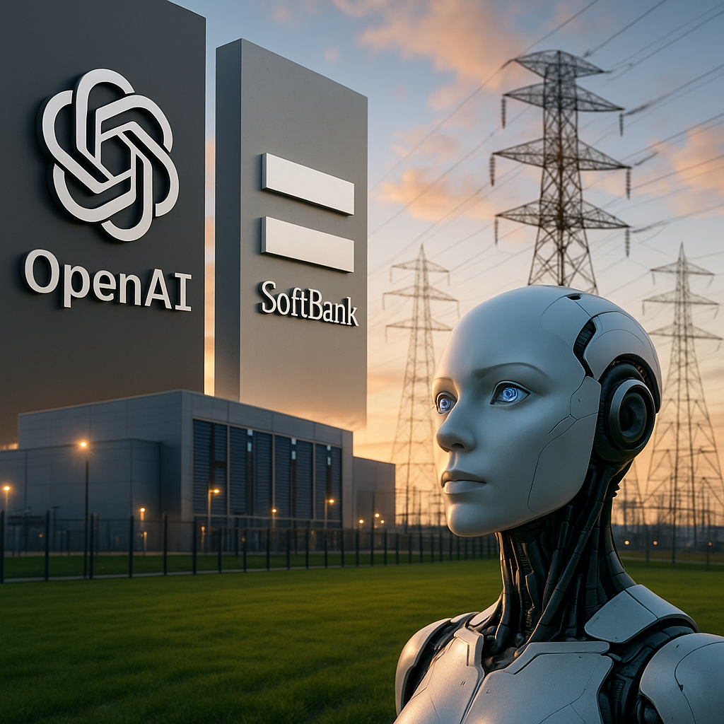 오픈AI와 소프트뱅크, 1.4조원 '스타게이트' 투자: 1.2GW AI 데이터센터가 이끌 미래 AI 전력 인프라 핵심 동향