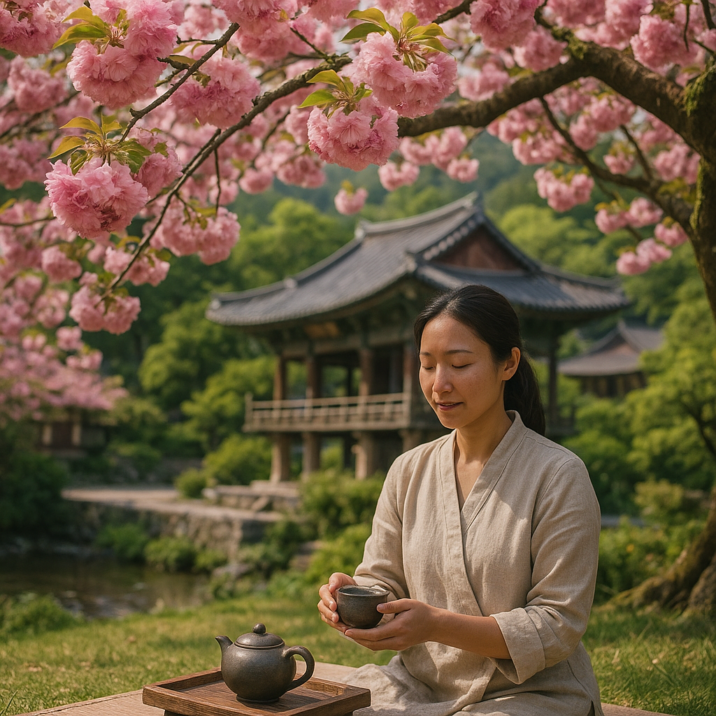 4월 순천 웰니스 여행: 선암사 겹벚꽃 아래, 1가지 야생차로 완성하는 나만의 봄 치유